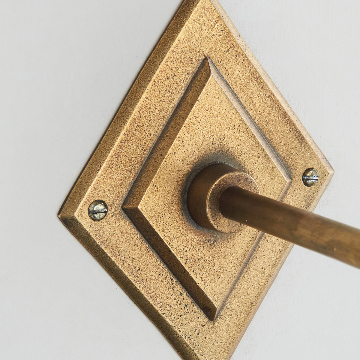 Endon Diamond Angle Wall Bracket Antique brass plate