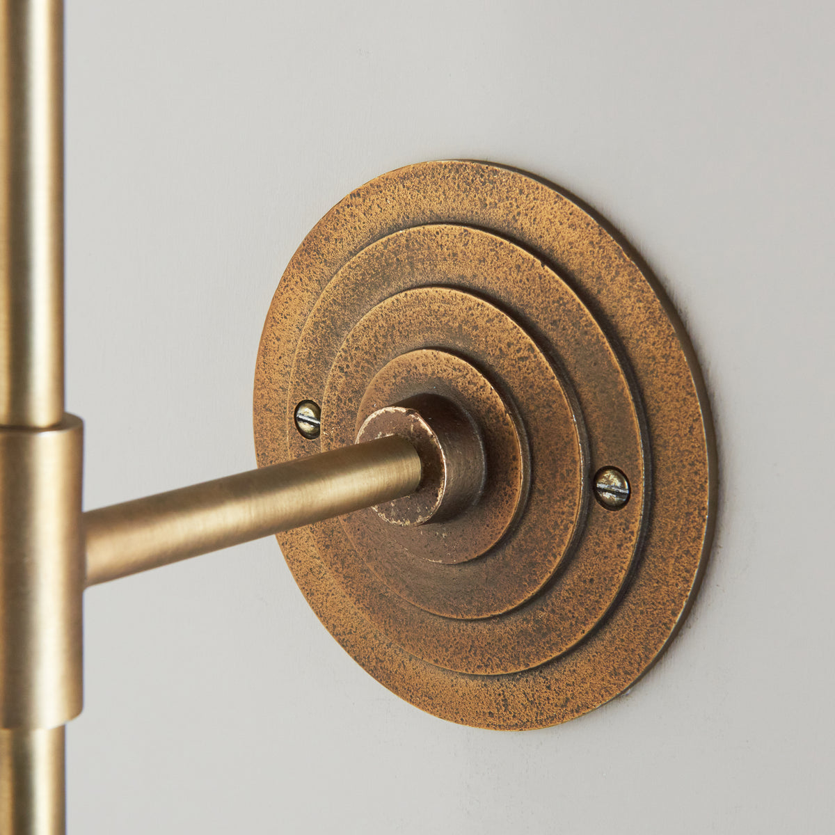 Endon Halo Tall Wall Bracket Antique brass plate