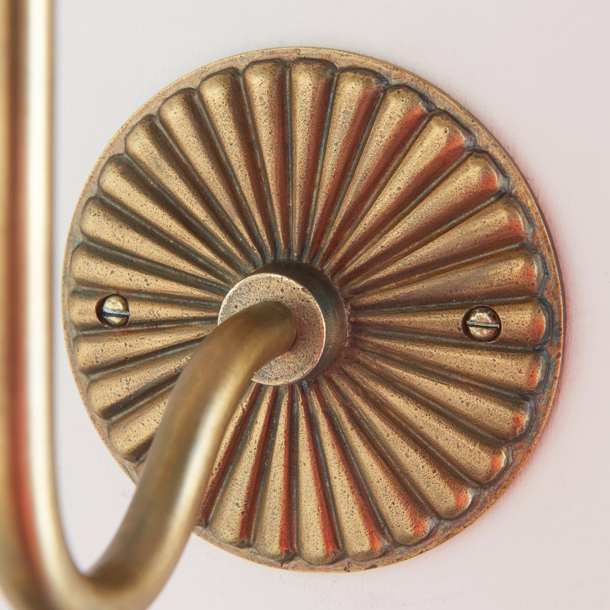 Endon Dahlia Swan Wall Bracket Antique brass plate