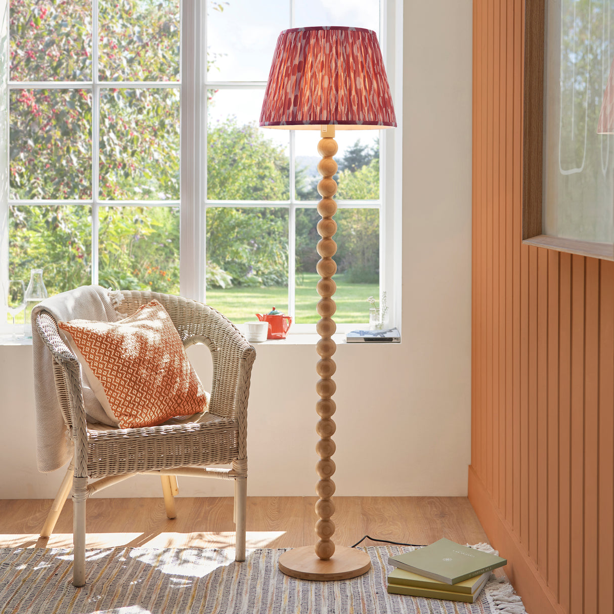 Endon Cane Floor Lamp Base Natural Bamboo