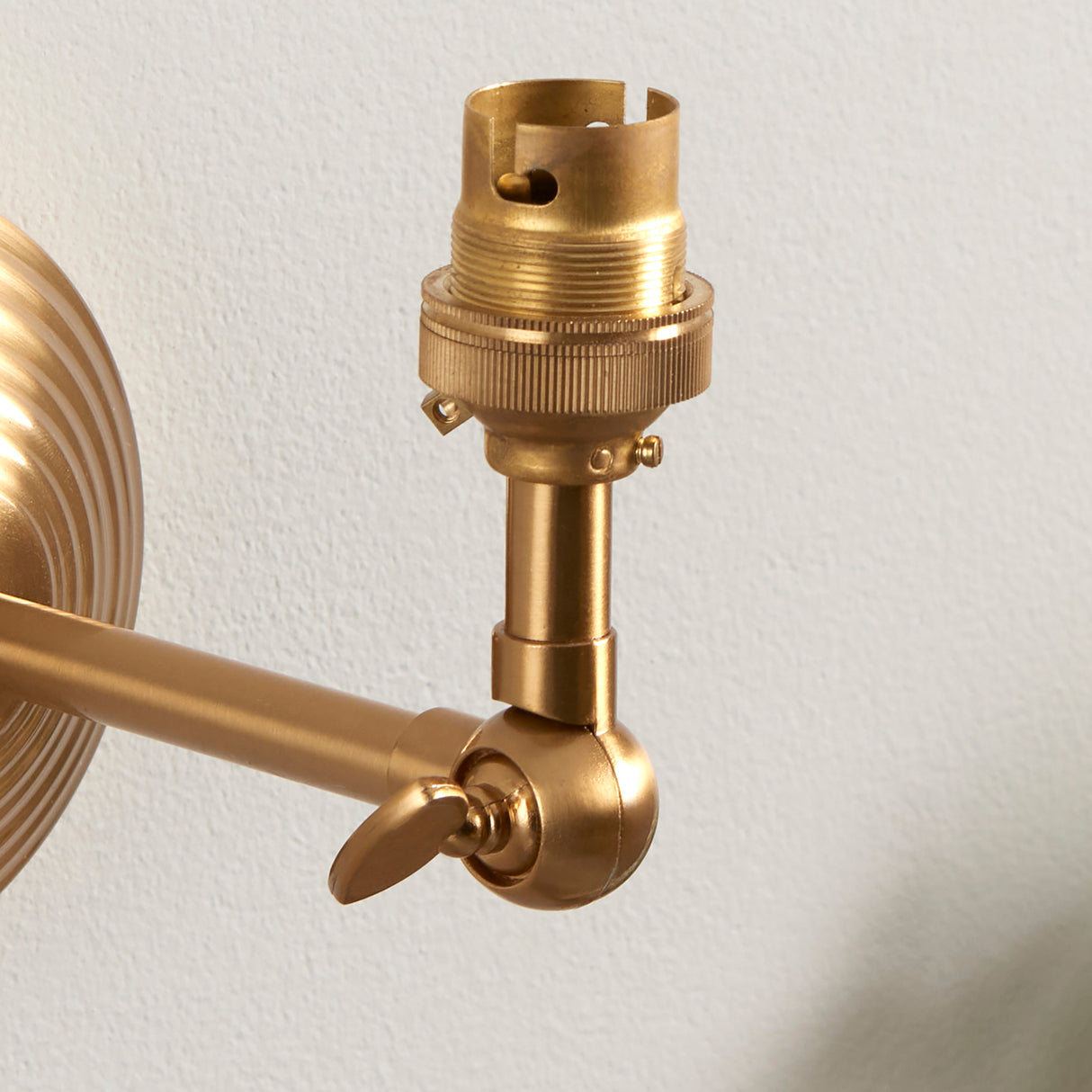 Endon Obelisk Wing Wall Fitting Brushed aged brass plate