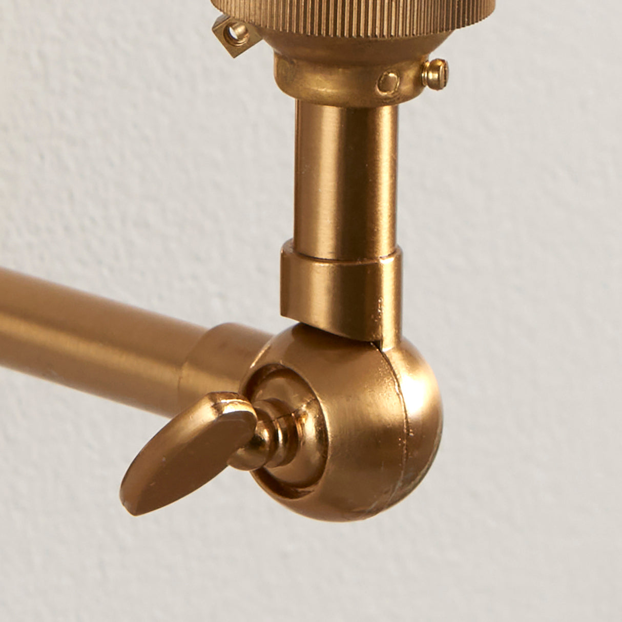 Endon Obelisk Wing Wall Fitting Brushed aged brass plate