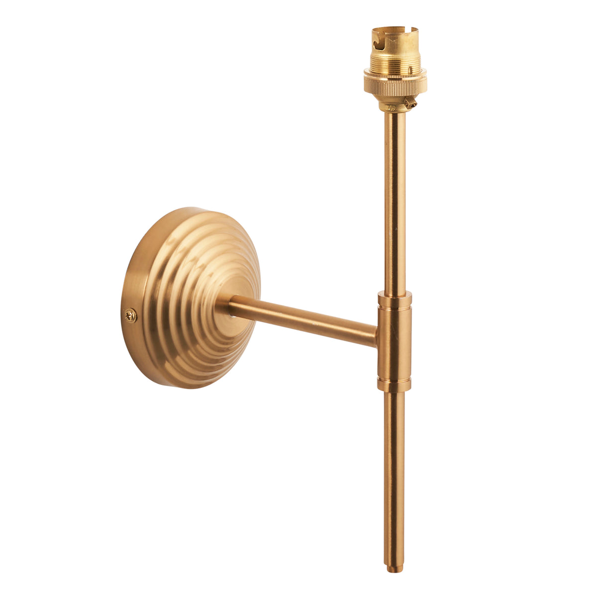 Endon Obelisk T Bar Wall Fitting Brushed aged brass plate