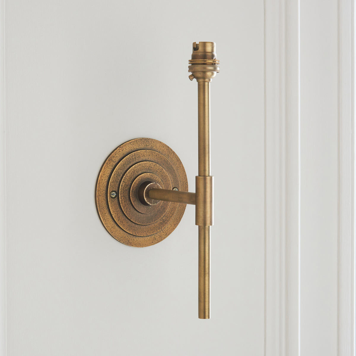 Endon Halo Tall & Ivy 16cm Wall Antique brass & vintage white fabric