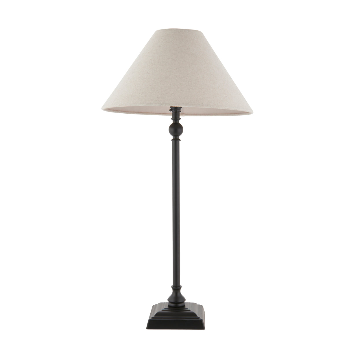 Endon Lille Table Table Lamp Matt Black with 31cm Shade