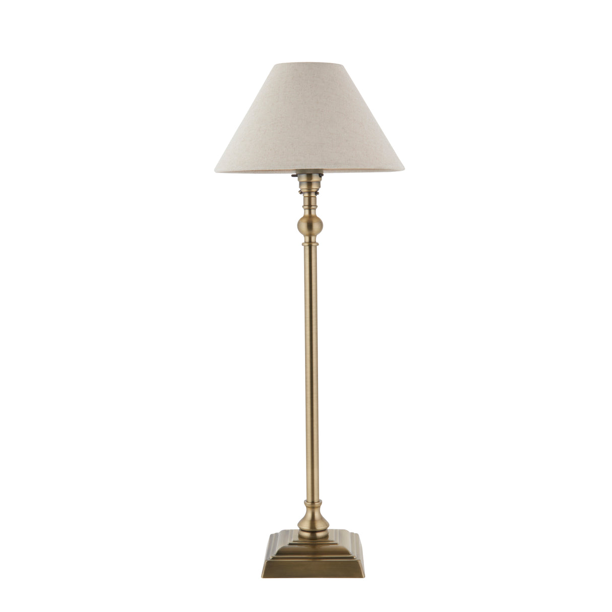 Endon Lille Table Table Lamp Antique Brass with 22cm Shade