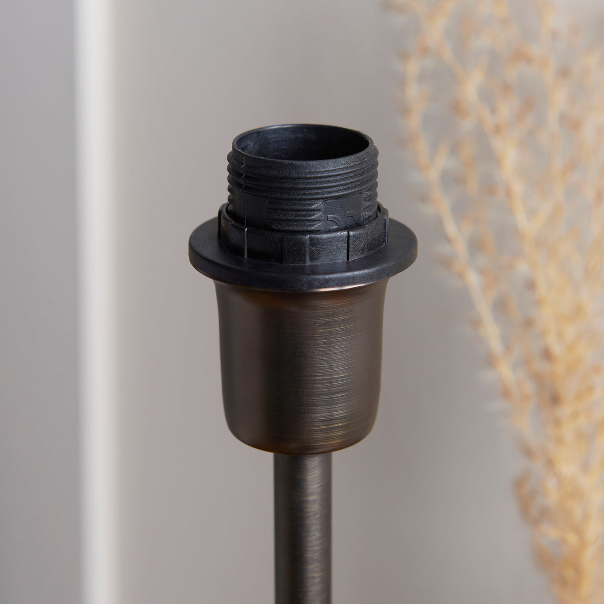 Endon Rise Table Base Dark antique bronze plate