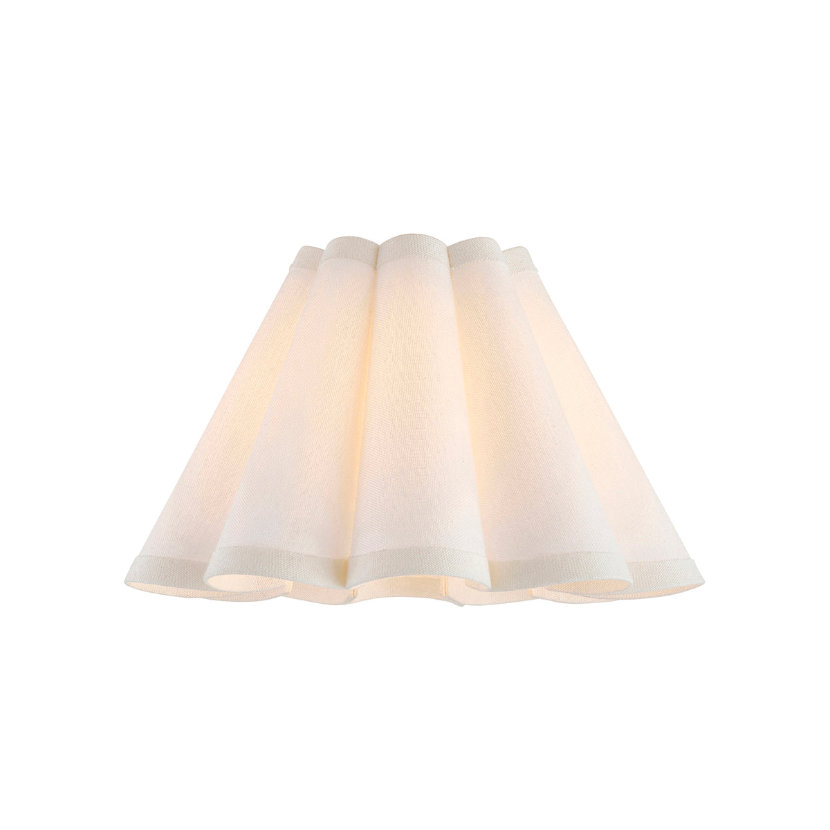 Endon Ayla 22cm Tapered Shade Vintage white cotton