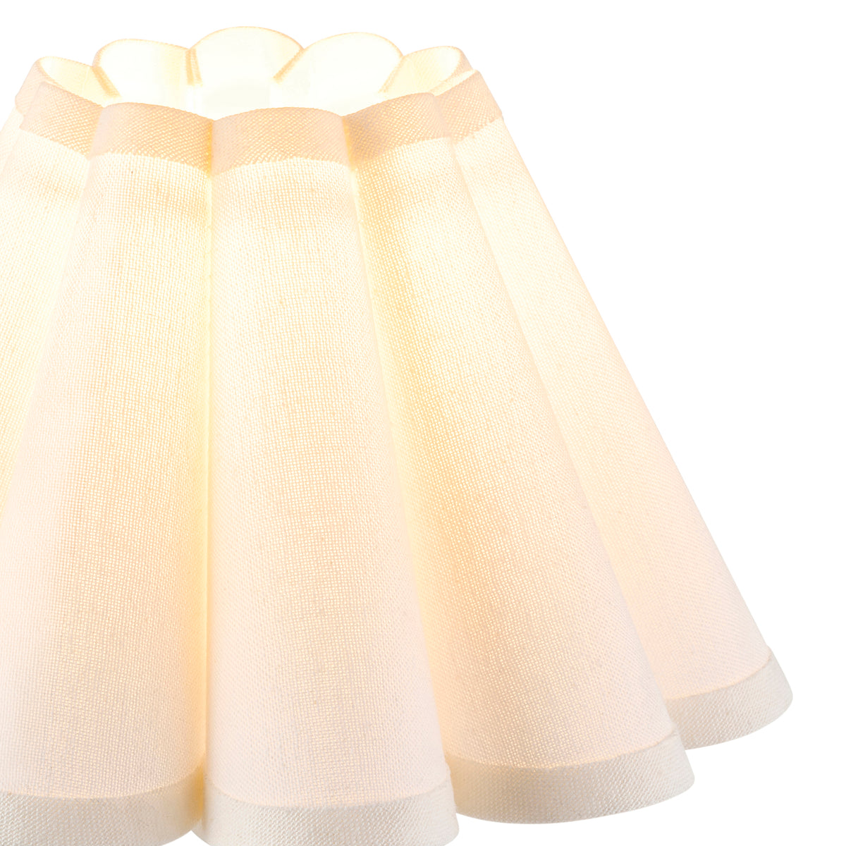Endon Ayla 22cm Tapered Shade Vintage white cotton