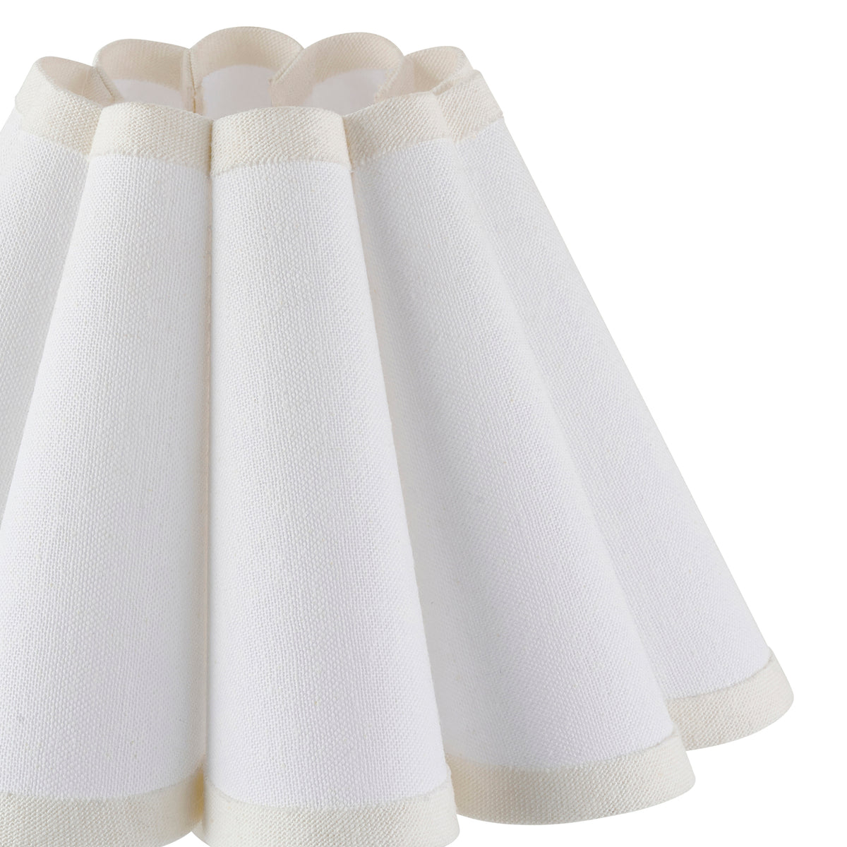 Endon Ayla 22cm Tapered Shade Vintage white cotton