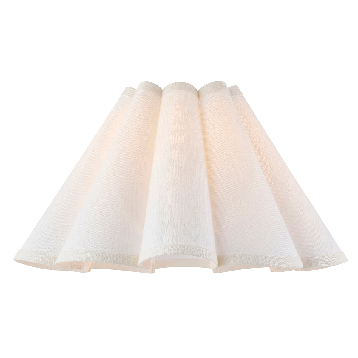 Endon Ayla 31cm Tapered Shade Vintage white cotton