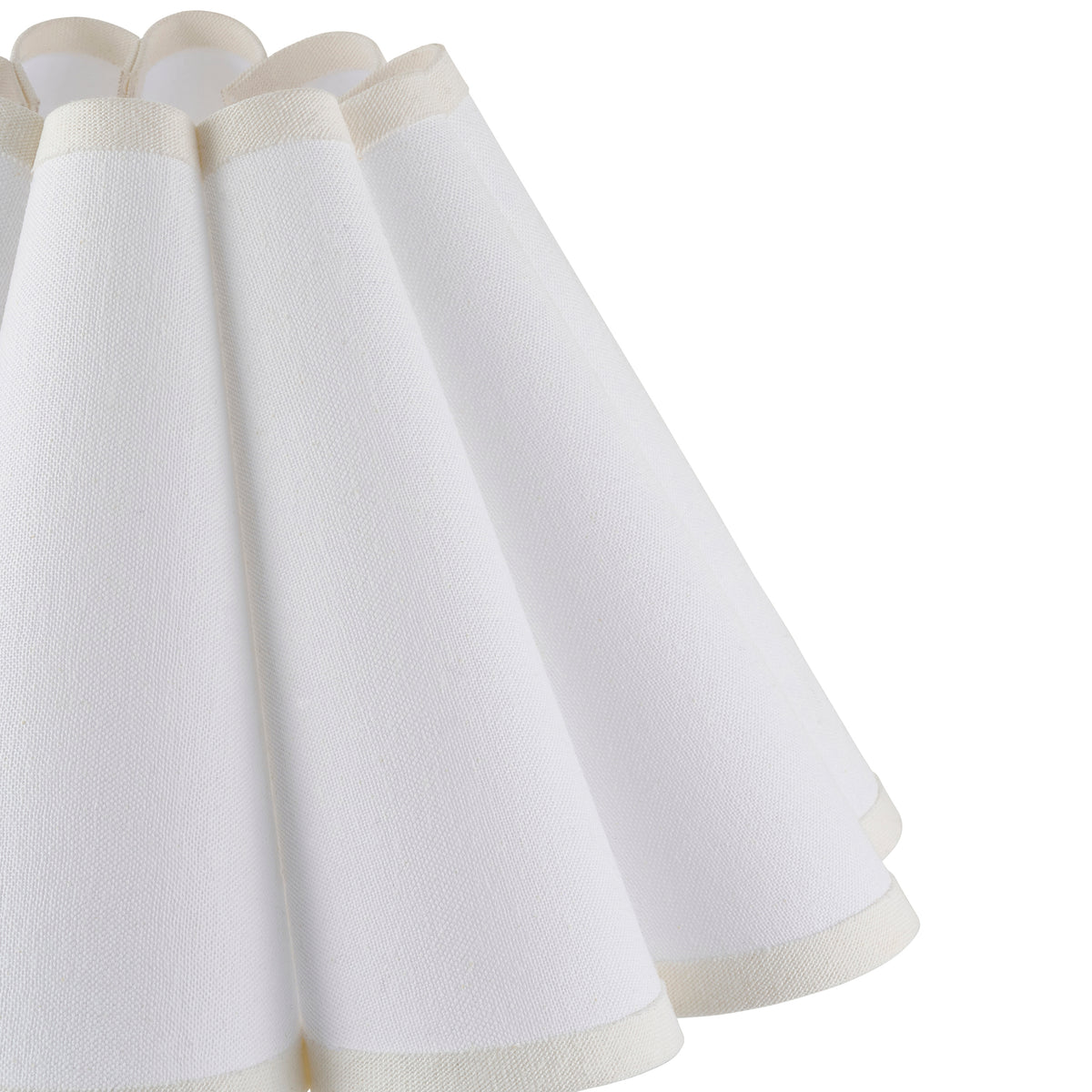 Endon Ayla 31cm Tapered Shade Vintage white cotton