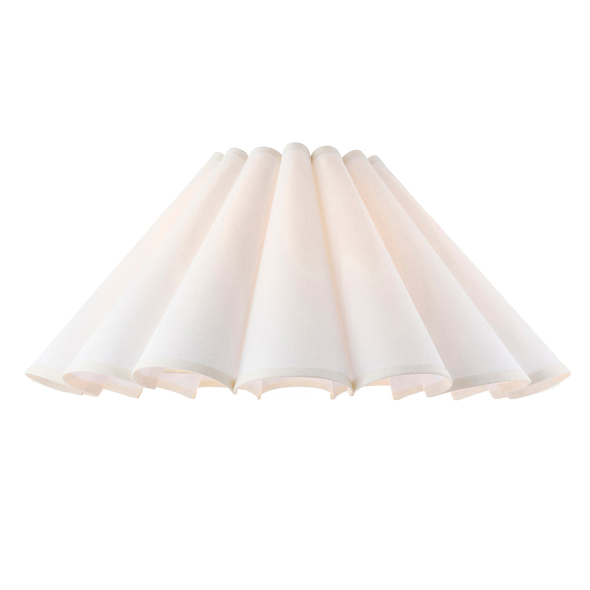 Endon Ayla 53cm Tapered Shade Vintage white cotton