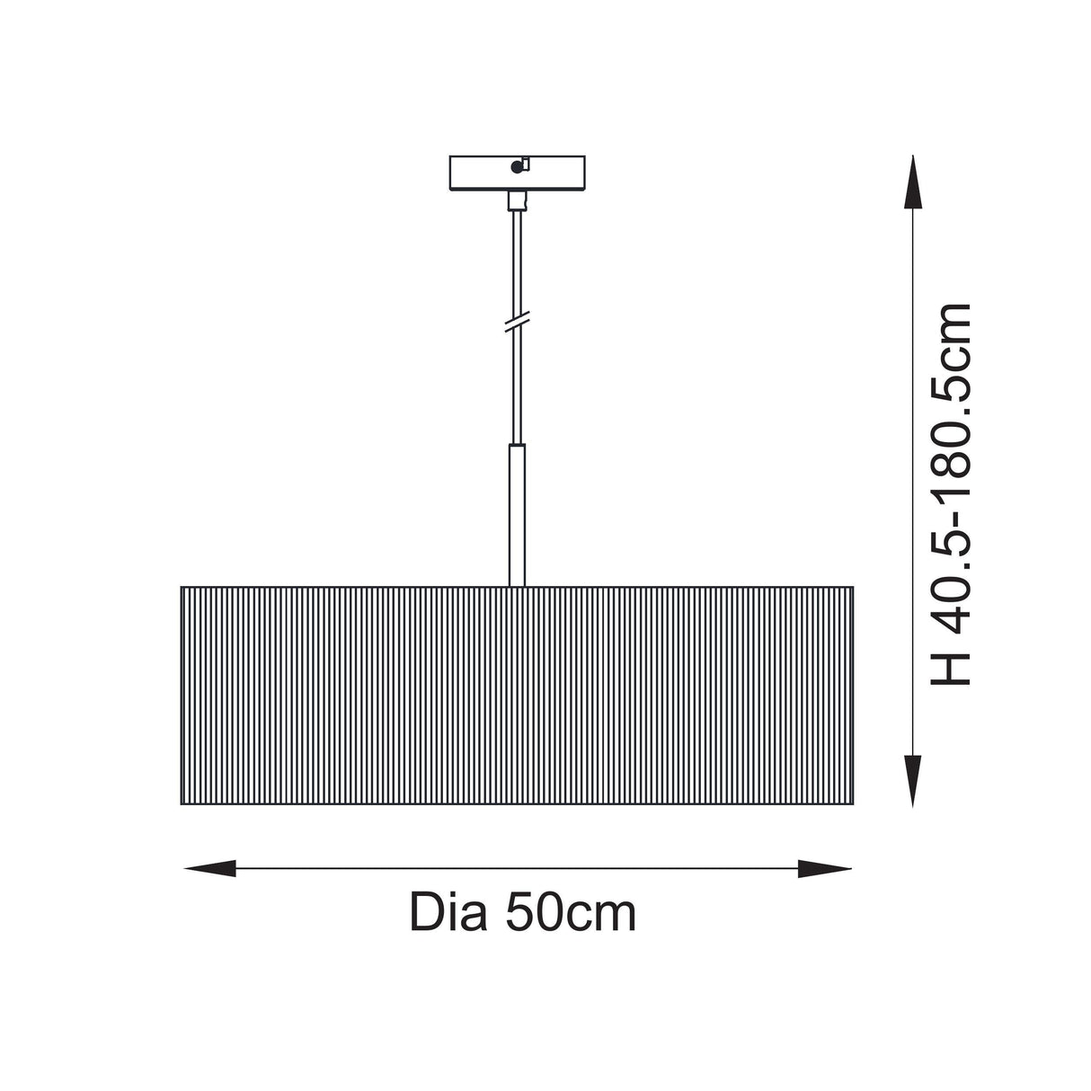 Endon Longshore 3lt Pendant Natural seagrass, matt black & white fabric