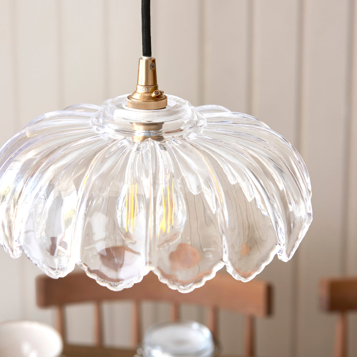 Endon Camellia Easyfit Pendant Clear glass