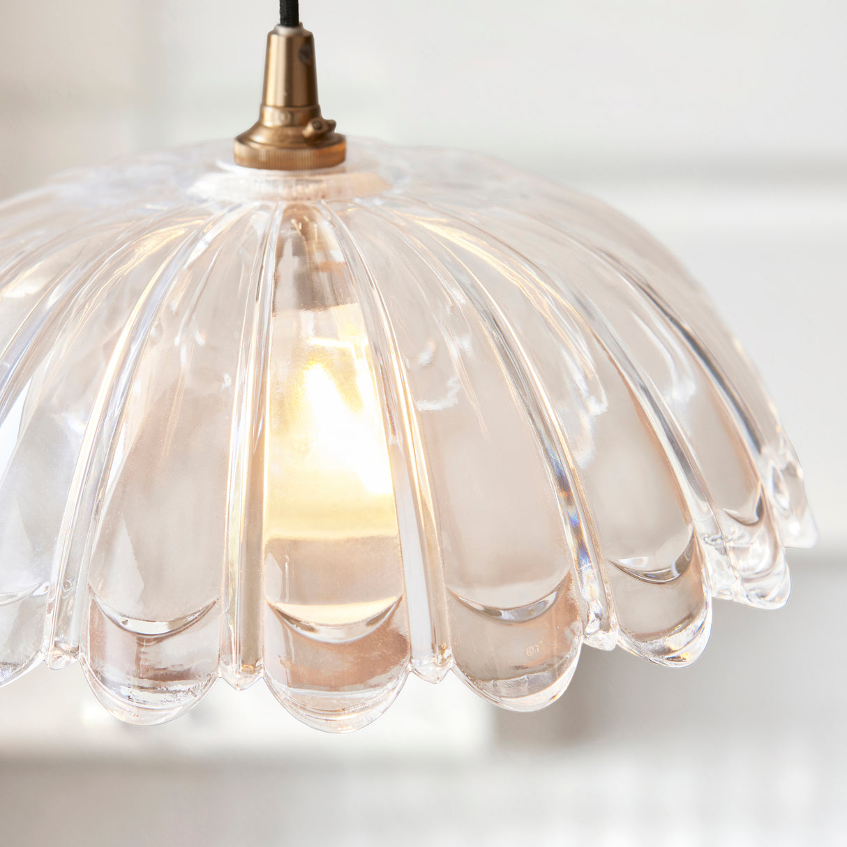 Endon Carnation Easyfit Pendant Clear glass