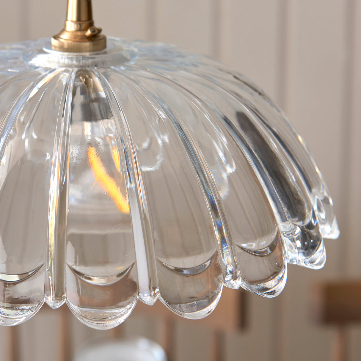 Endon Carnation Easyfit Pendant Clear glass