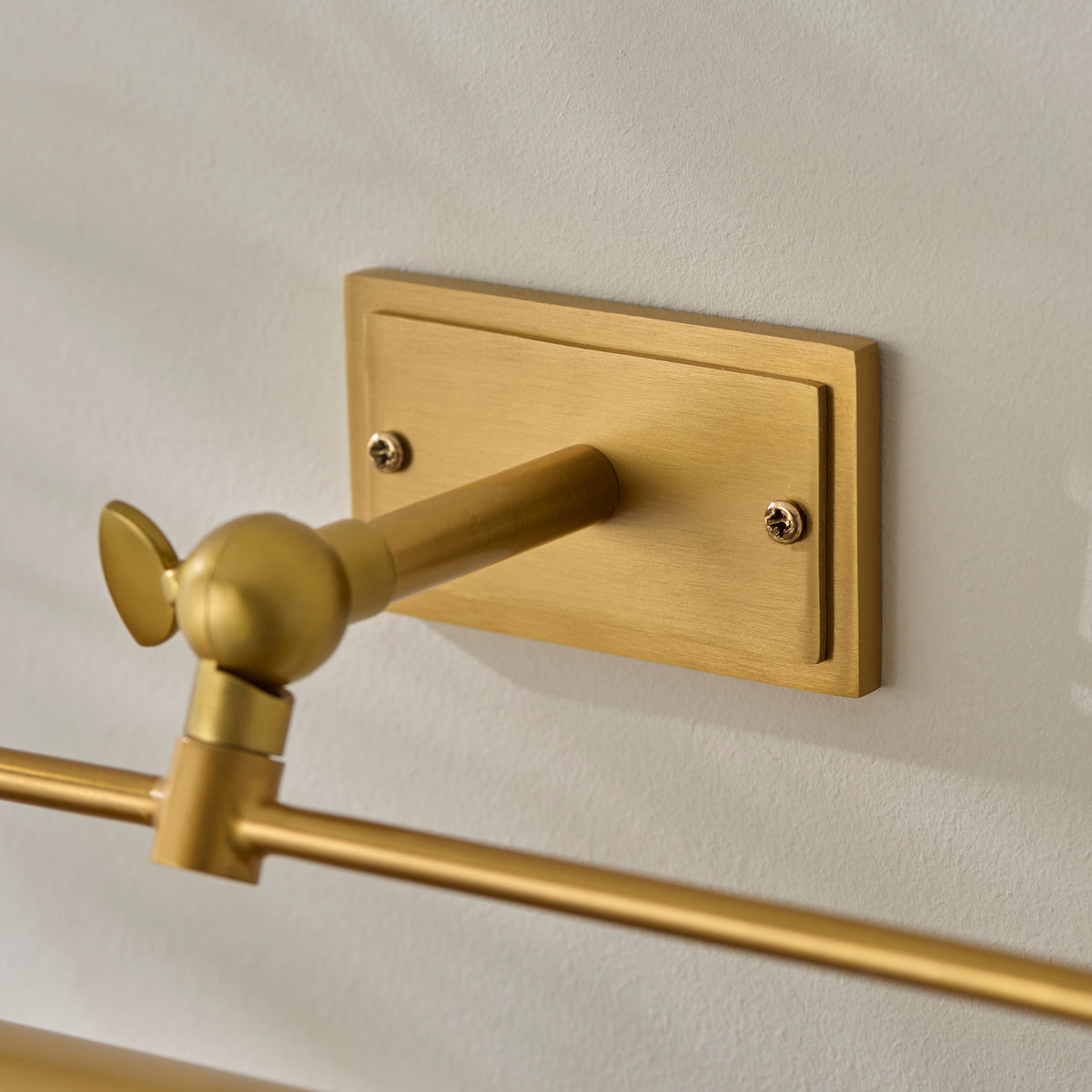 Endon Nantes Rechargeable Picture Light Warm brass plate & frosted pc