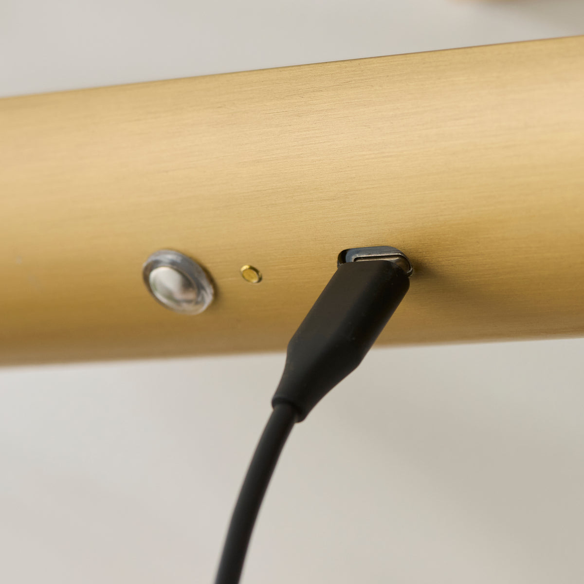 Endon Nantes Rechargeable Picture Light Warm brass plate & frosted pc
