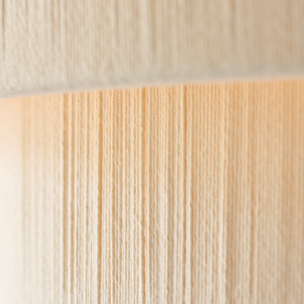 Endon Noah 5lt Pendant Cream cotton & brushed brass plate