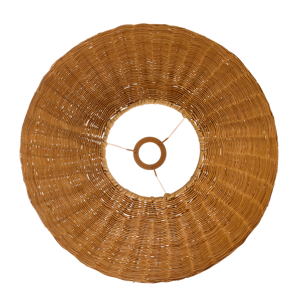 Endon Rattan 52cm Tapered Shade Dark rattan