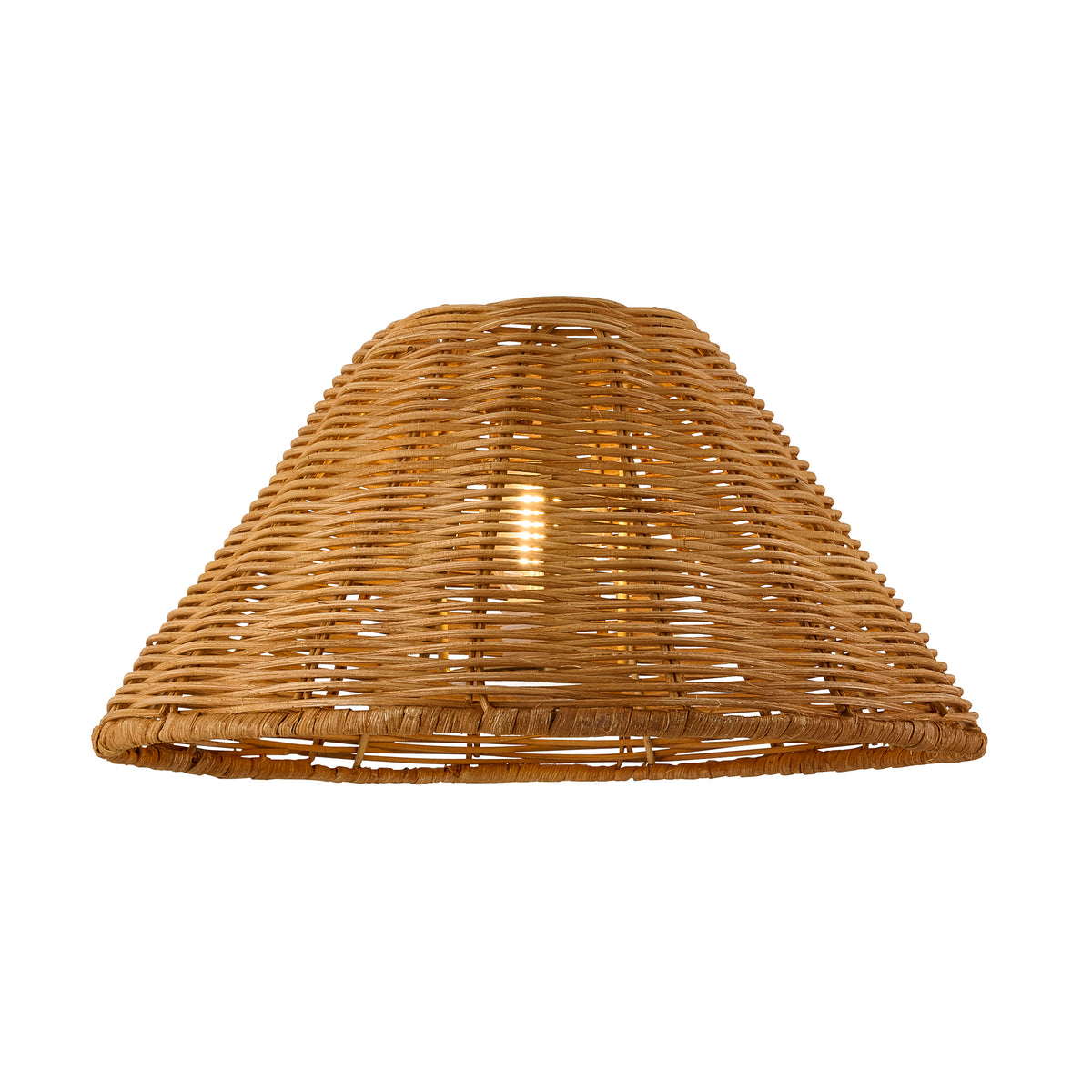 Endon Rattan 31cm Tapered Shade Dark rattan
