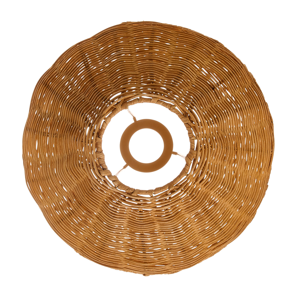 Endon Rattan 31cm Tapered Shade Dark rattan