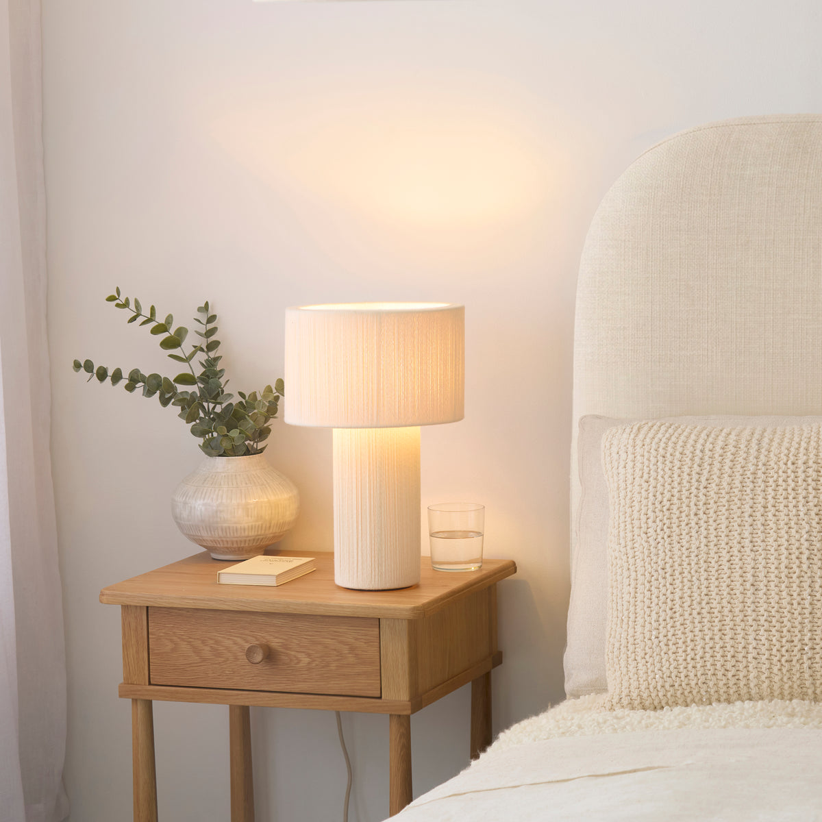Endon Noah Table Cream cotton