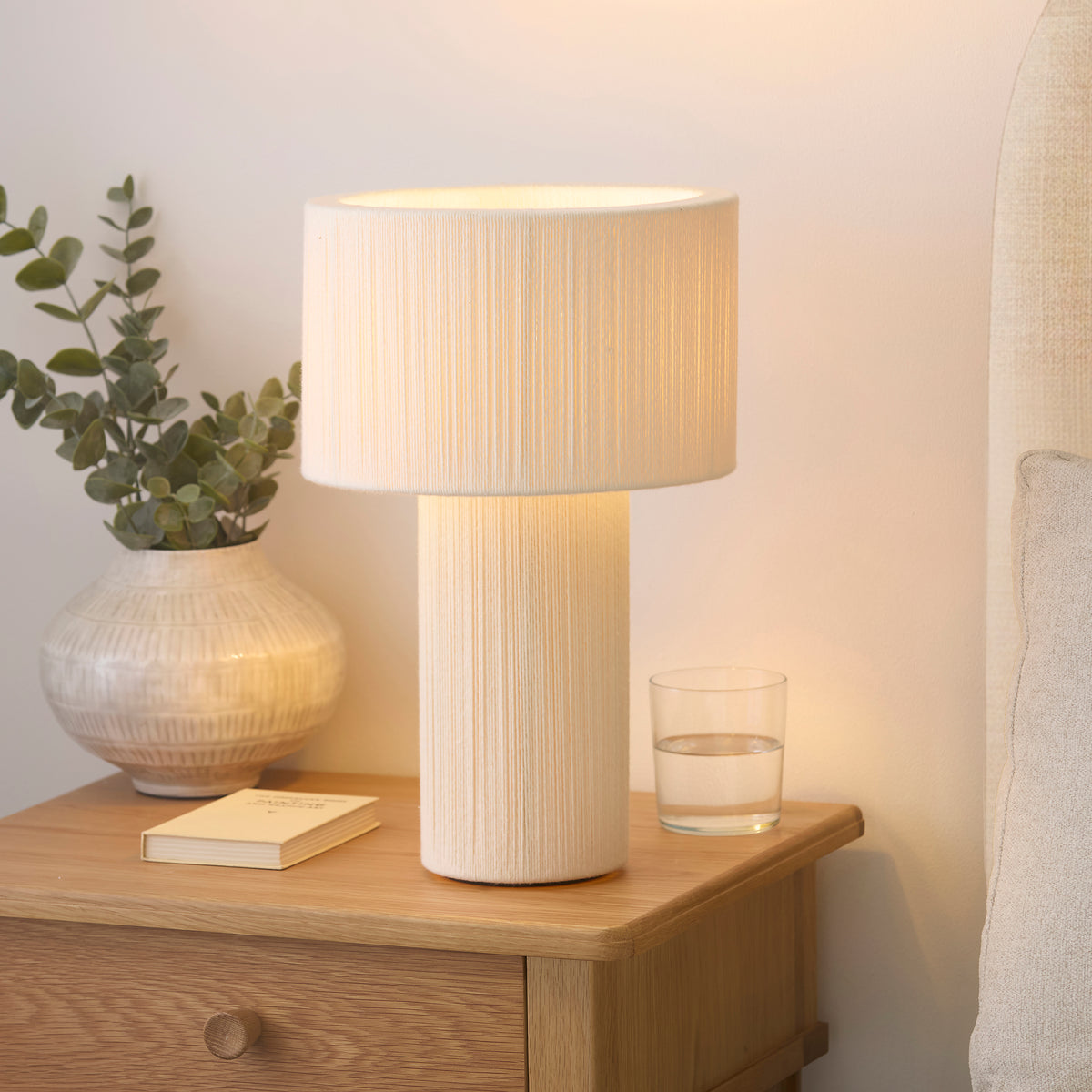 Endon Noah Table Cream cotton