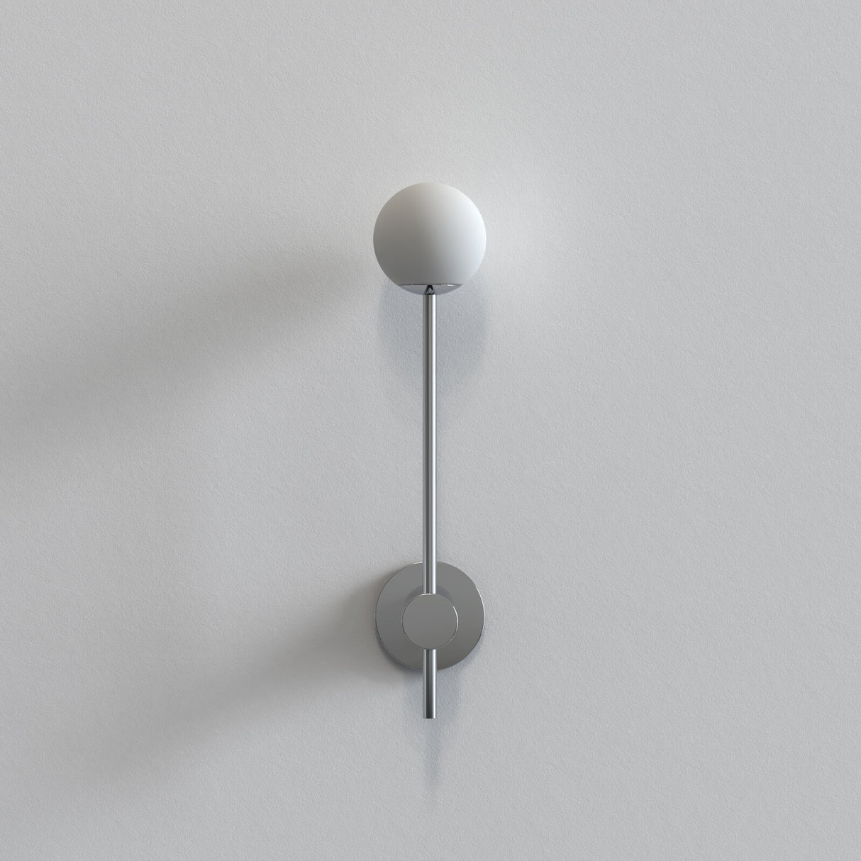 Astro Orb Single Polished Chrome Bathroom Wall Light