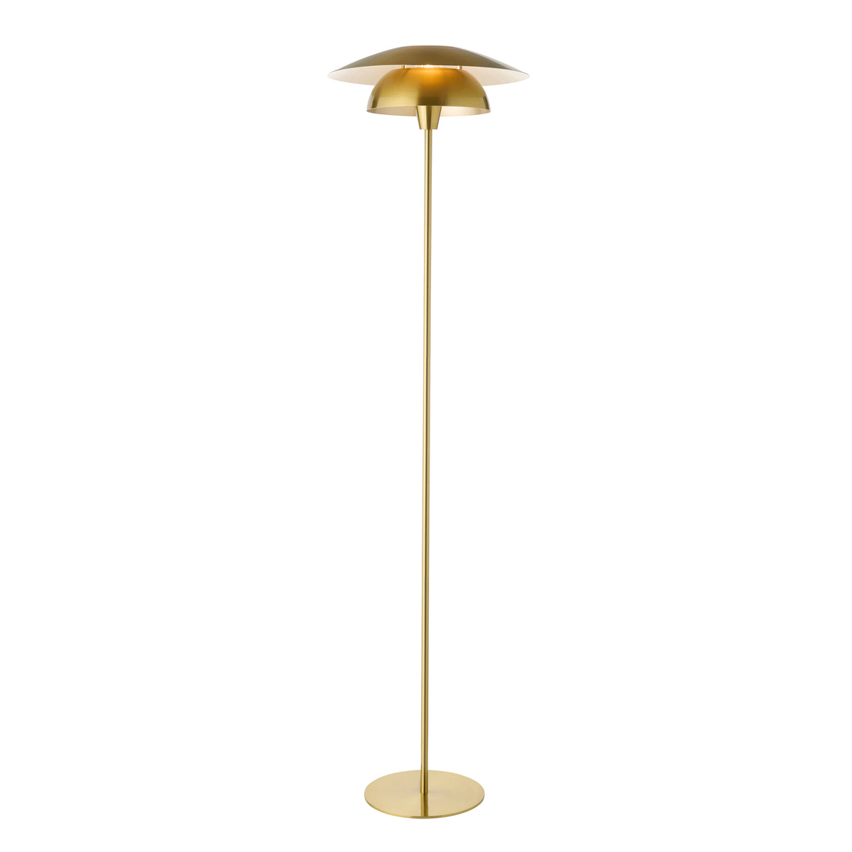 Endon Lyon Floor Satin brass plate