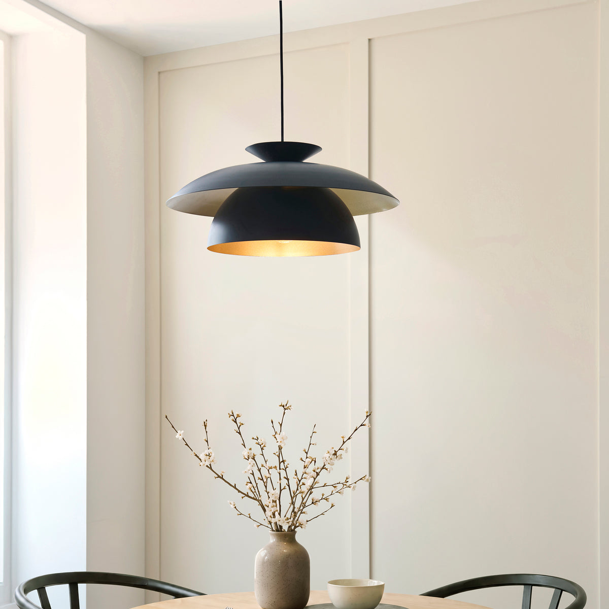 Endon Lyon Pendant Matt black
