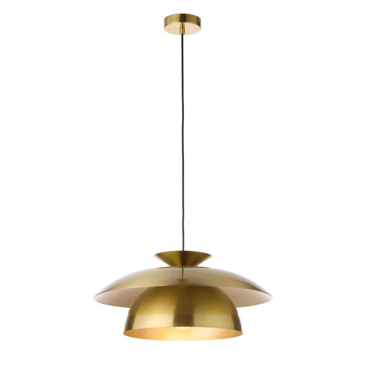 Endon Lyon Pendant Satin brass plate