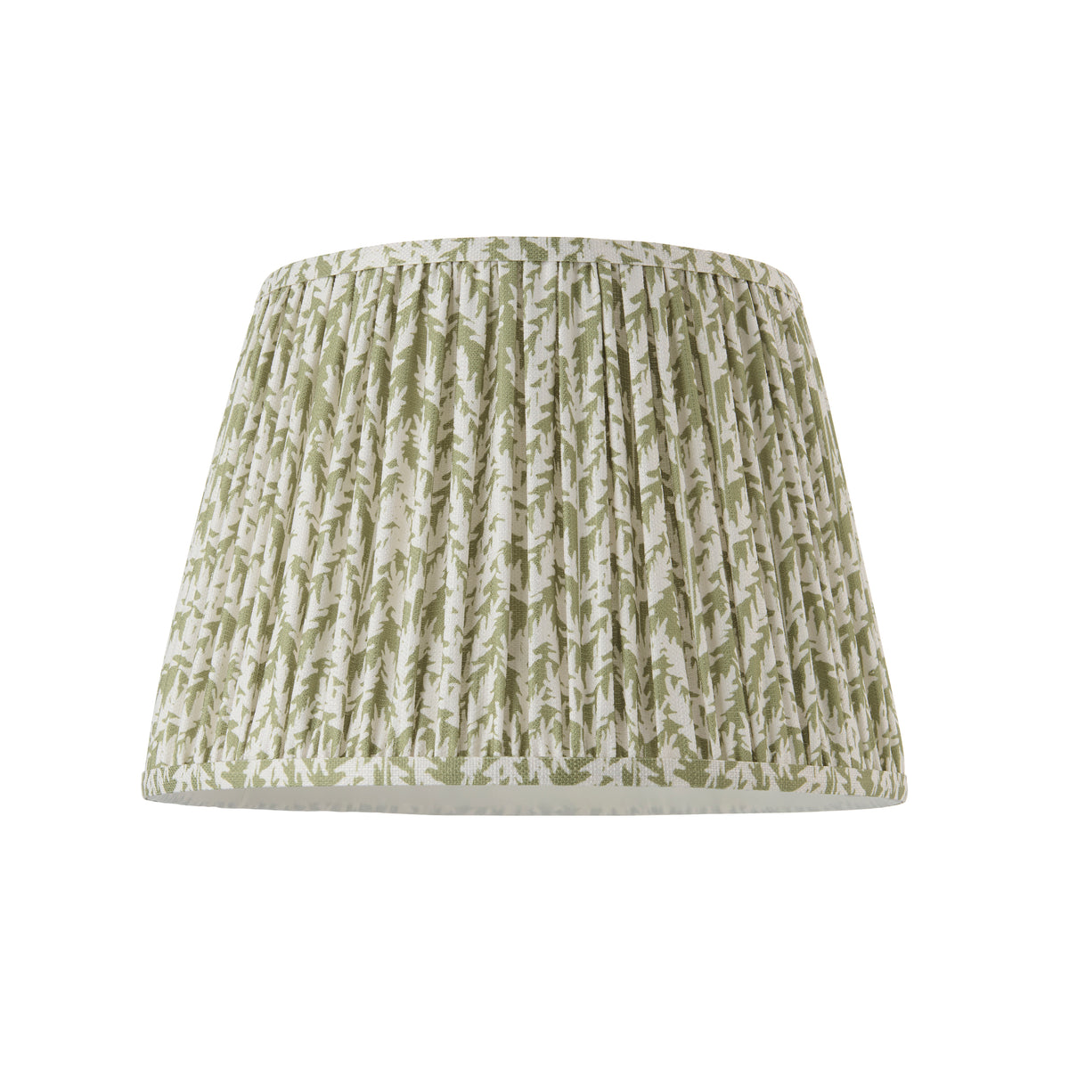 Endon Leaf 35cm Tapered Shade Herb garden green fabric