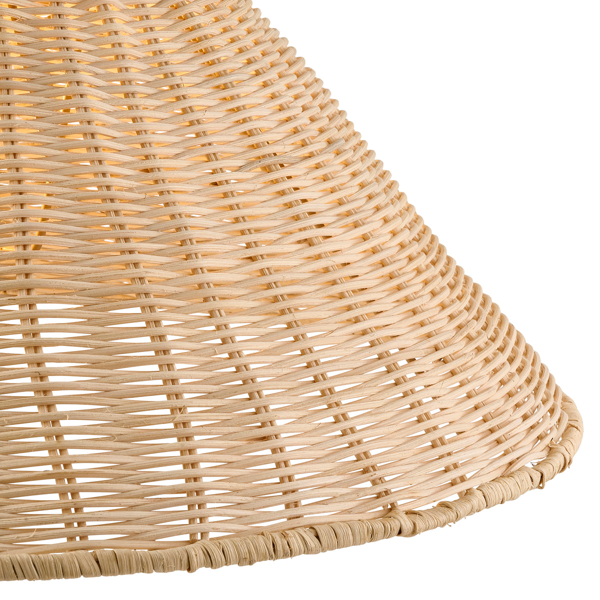 Endon Rattan 52cm Tapered Shade Natural rattan