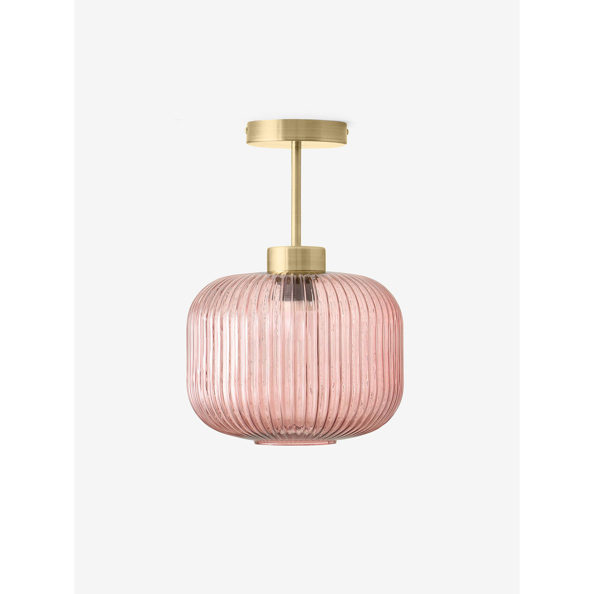 MADE.COM Briz Pink Ceiling Flush Fitting Light