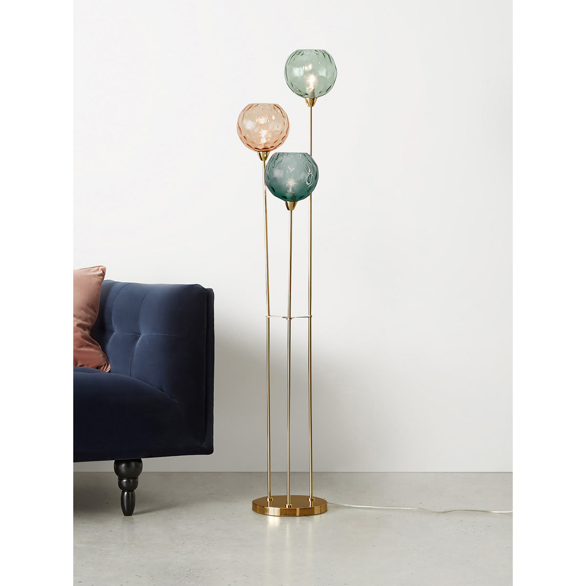 MADE.COM Blue/Pink Ilaria Floor Lamp