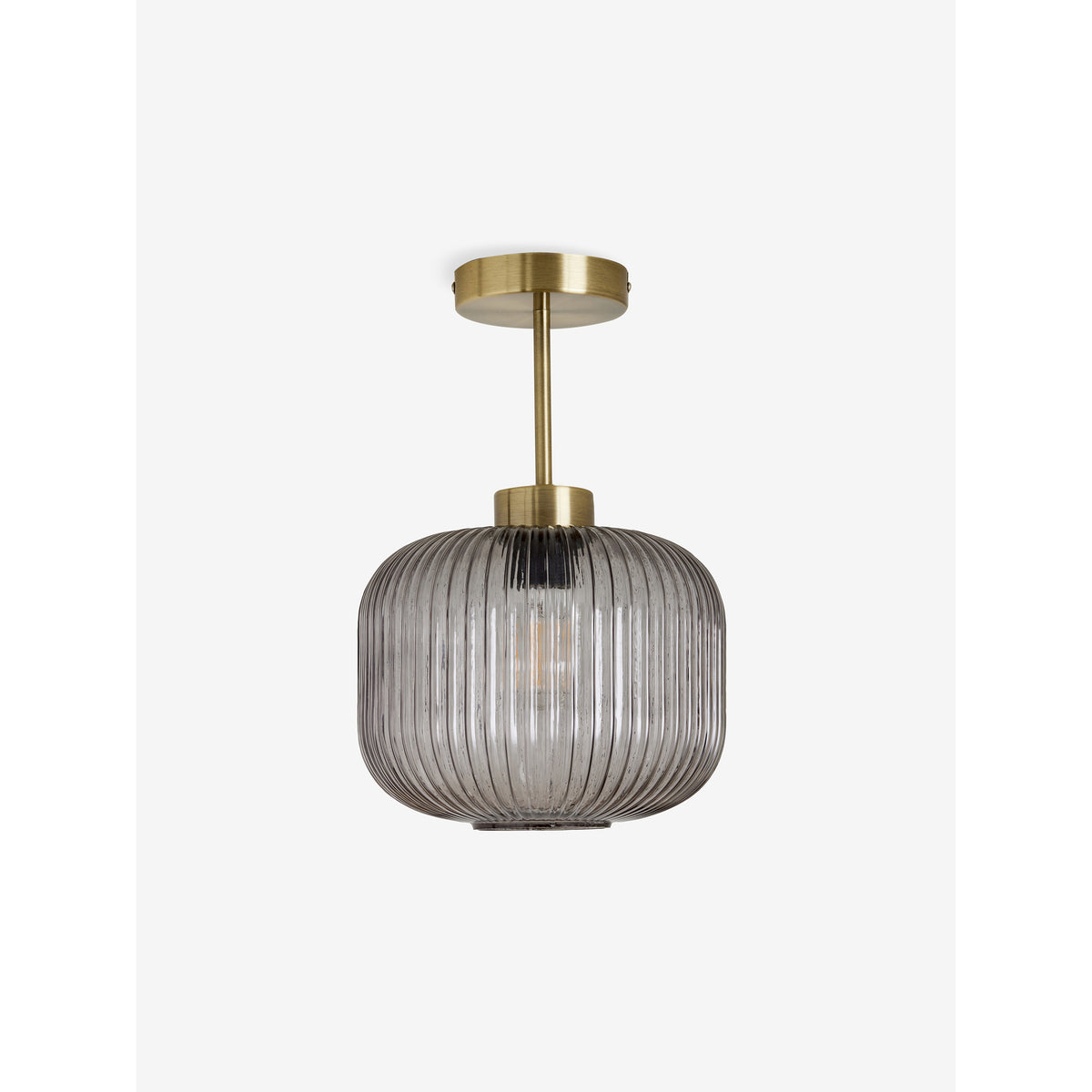 MADE.COM Briz Grey Ceiling Flush Fitting Light