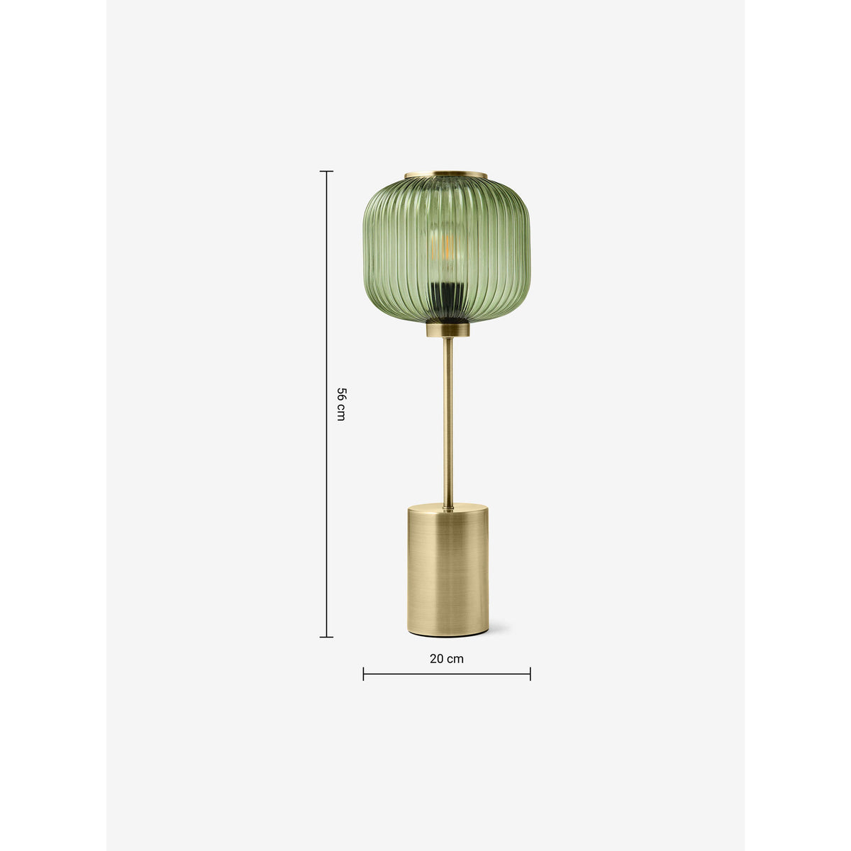 MADE.COM Briz Green Large Table Lamp
