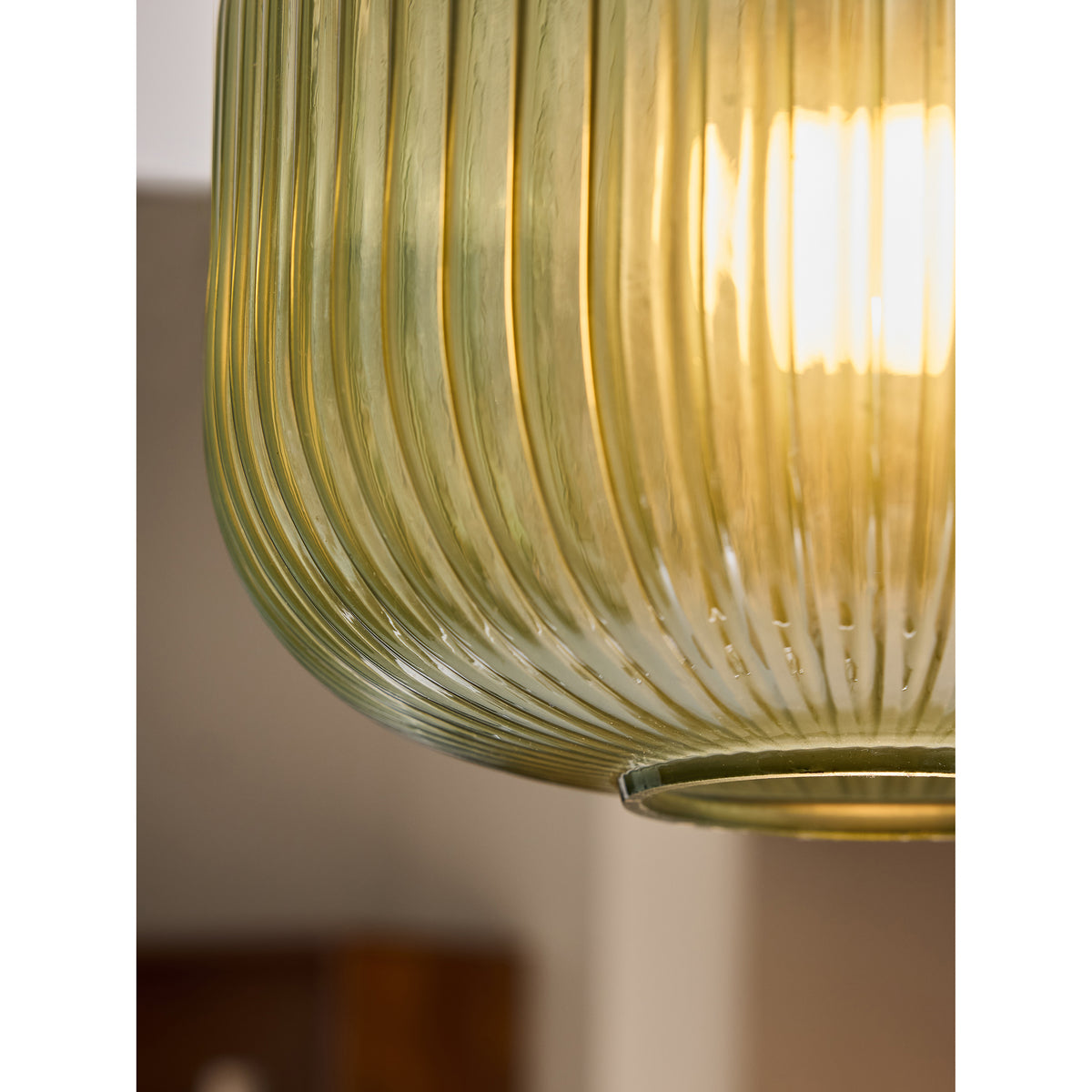 MADE.COM Briz Green Ceiling Flush Fitting Light
