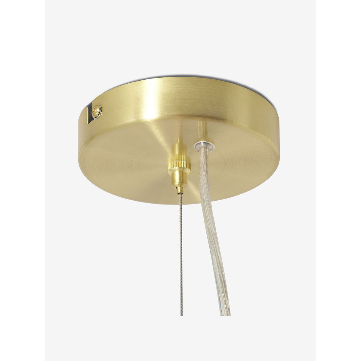 MADE.COM Brass/Opal Globe Chandelier Ceiling