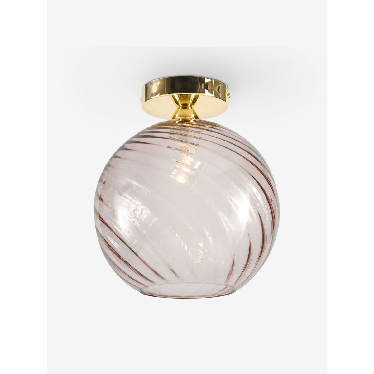 MADE.COM Pink Ilaria Flush Ceiling Light