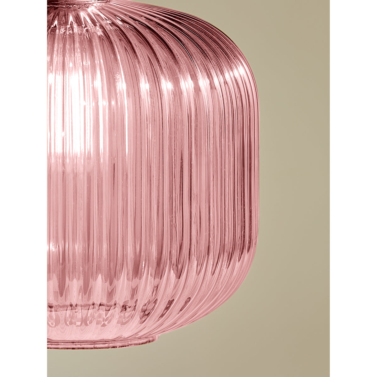 MADE.COM Pink Briz Glass EasyFit Shade