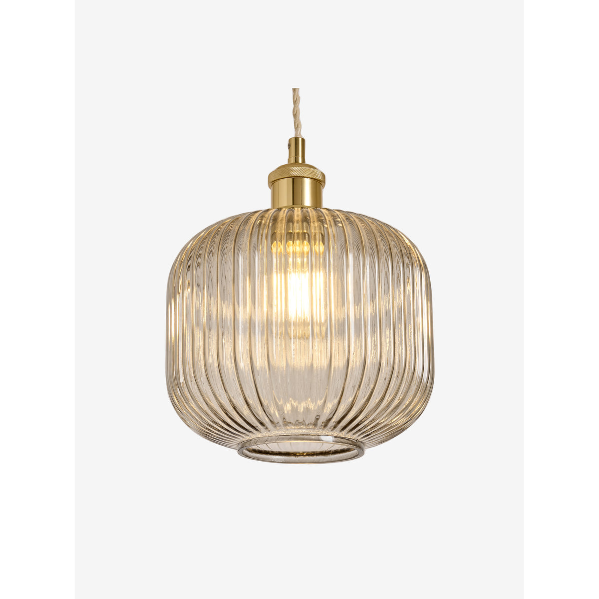 MADE.COM Grey Briz Glass EasyFit Shade