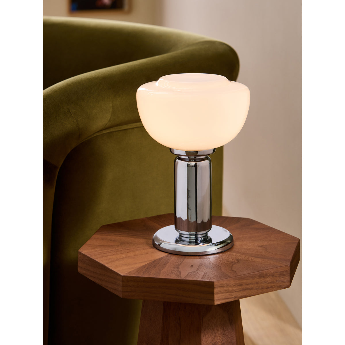 MADE.COM Chrome Monroe Table Lamp