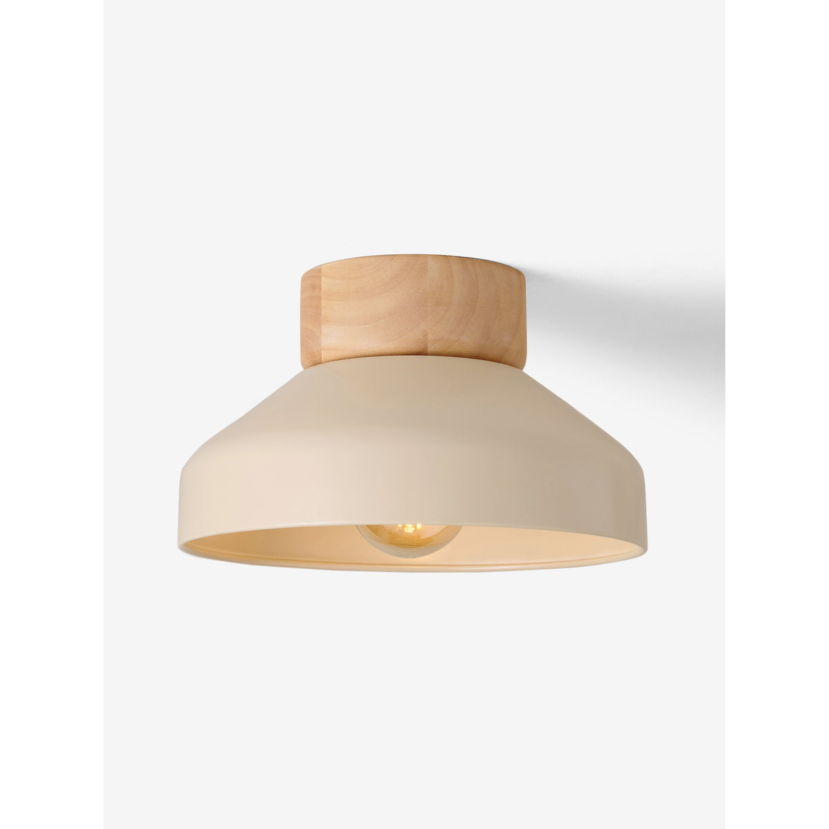 MADE.COM Cream Albert Flush Fitting Ceiling Light
