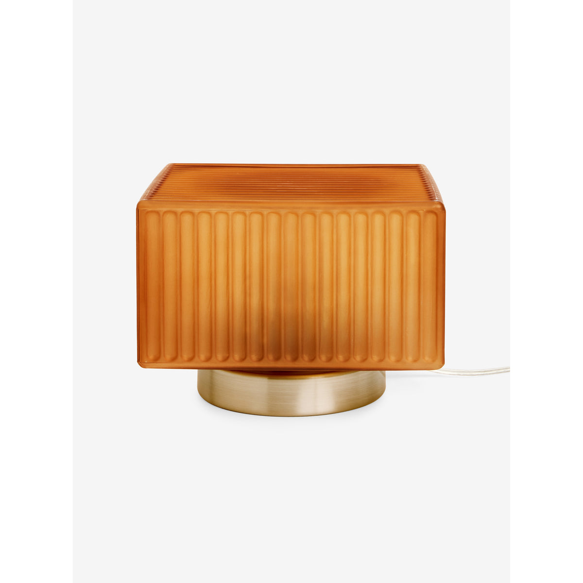 MADE.COM Amber Brown/Silver Alma Table Lamp