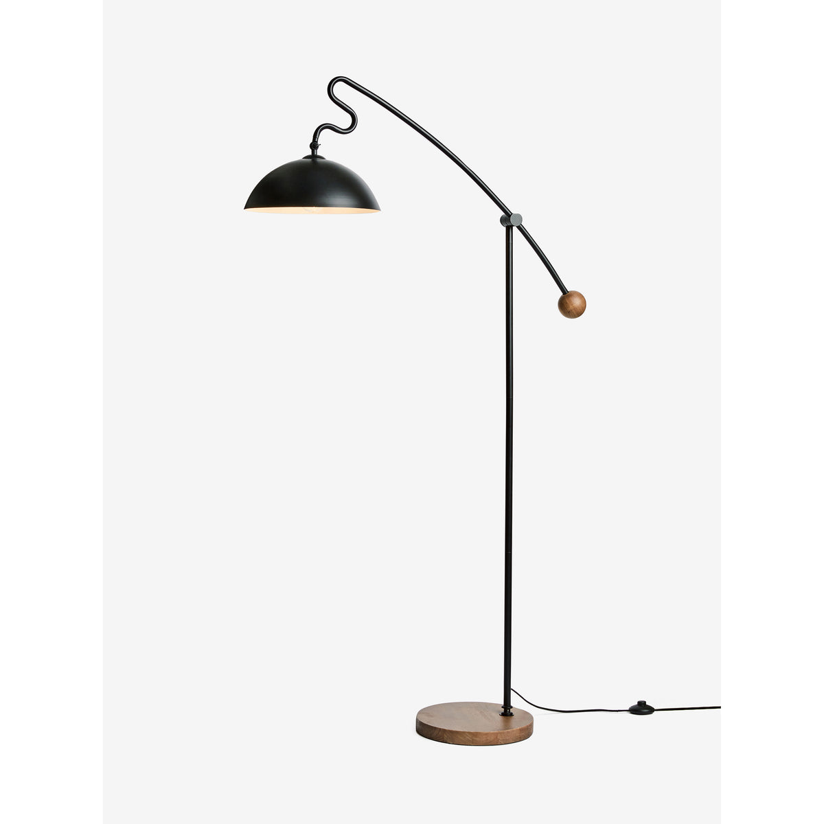 MADE.COM Black Avery Floor Lamp