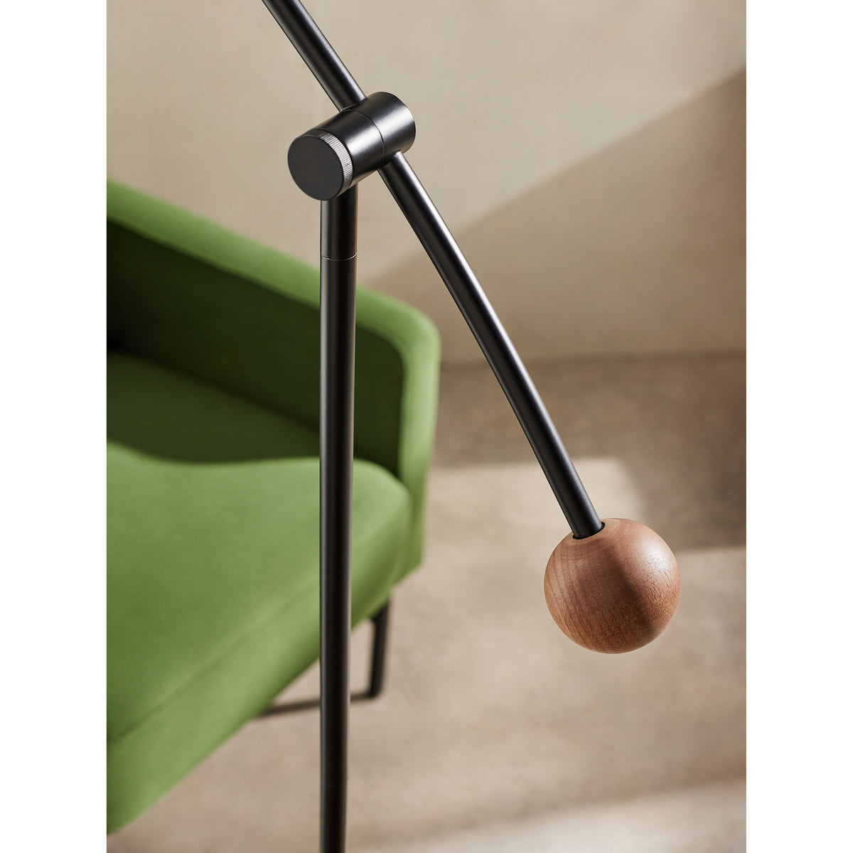 MADE.COM Black Avery Floor Lamp