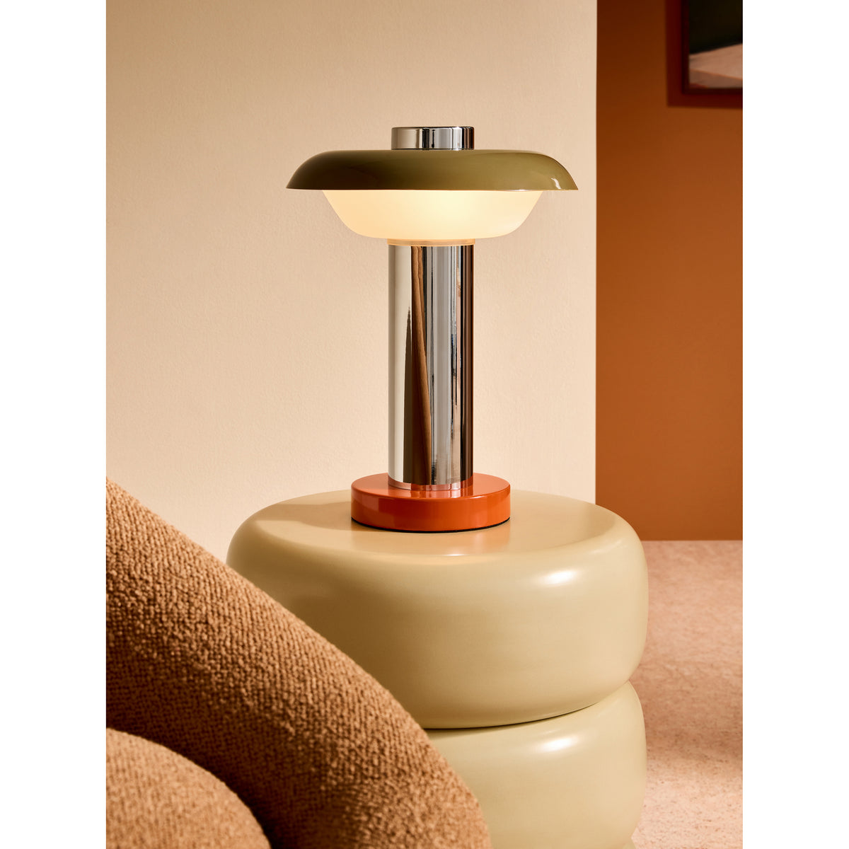 MADE.COM Chrome Eero Table Lamp